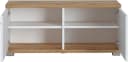 LIVING CHARM Sitzbank Weiß mit Stauraum und Sitzkissen Bild 5