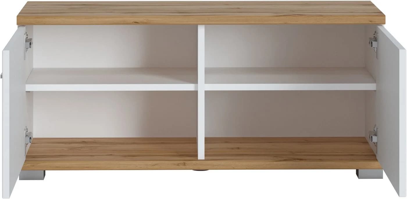 LIVING CHARM Sitzbank Weiß mit Stauraum und Sitzkissen - Bild 5