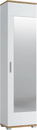LIVING CHARM Garderobenschrank Hola Weiß mit Spiegel Bild 2