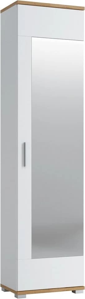 LIVING CHARM Garderobenschrank Hola Weiß mit Spiegel - Bild 2