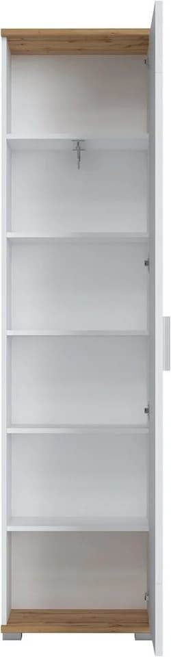LIVING CHARM Garderobenschrank Hola Weiß mit Spiegel - Bild 3