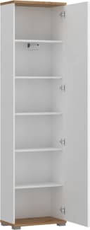 LIVING CHARM Garderobenschrank Hola Weiß mit Spiegel Bild 4