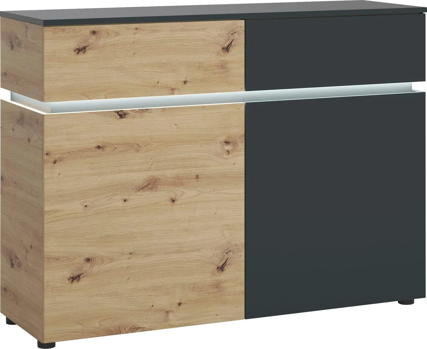 Sideboard HOME AFFAIRE Luci Eichefarben Artisan Anthrazit - Bild 2