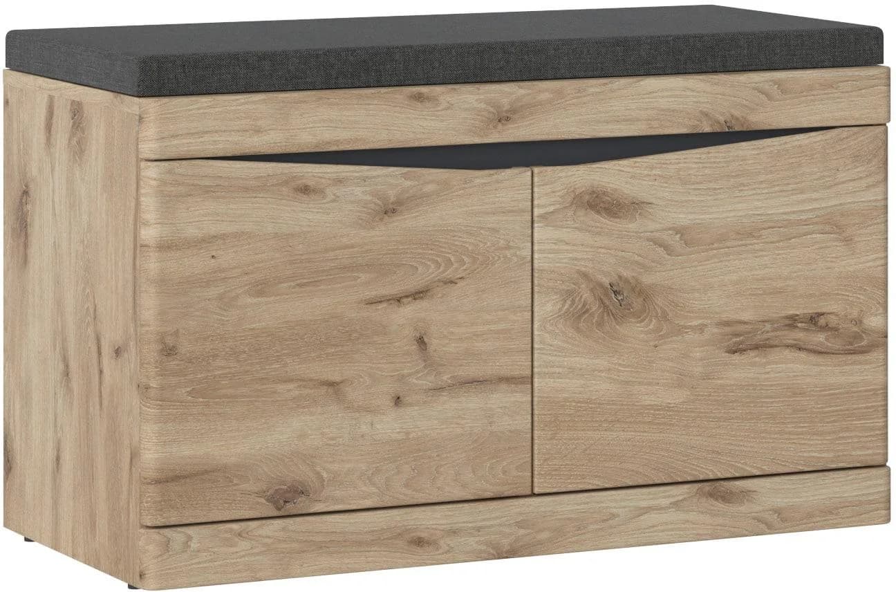 Sitzbank LIVING CHARM "Twist" Viking Eiche Anthrazit