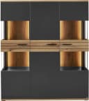 set one by Musterring Vitrine Quincy Anthrazit mit LED-Beleuchtung Bild 3