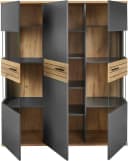 set one by Musterring Vitrine Quincy Anthrazit mit LED-Beleuchtung Bild 4