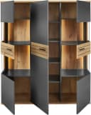 set one by Musterring Vitrine Quincy Anthrazit mit LED-Beleuchtung Bild 5