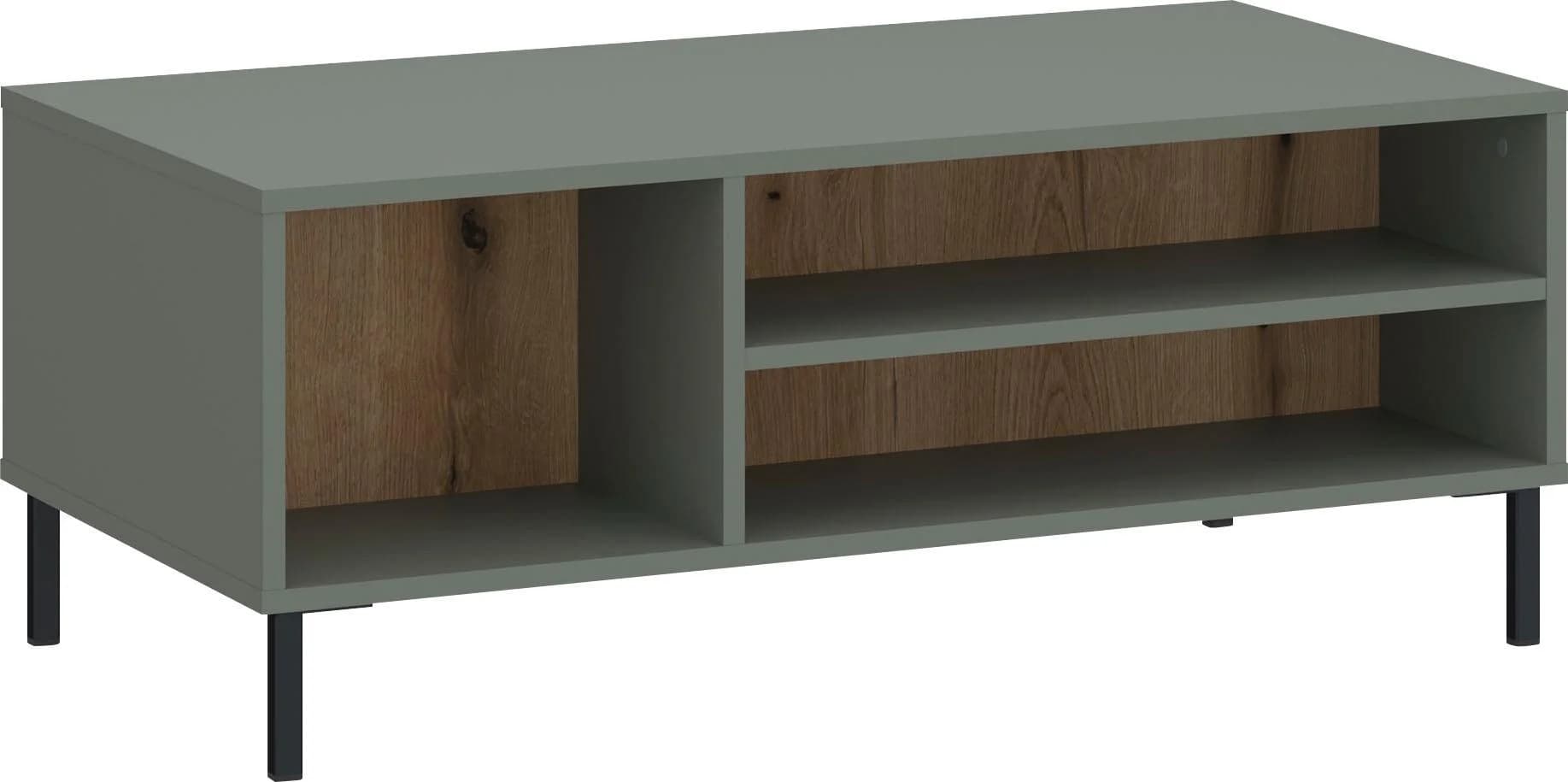 Couchtisch HOME AFFAIRE "Pozzi" Grau-Grün Holzwerkstoff