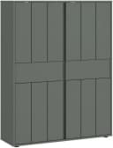 HOME AFFAIRE Highboard VEDDEL Grün Grau Melamin Bild 1
