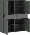 HOME AFFAIRE Highboard VEDDEL Grün Grau Melamin Bild 3