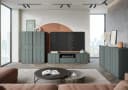 HOME AFFAIRE Highboard VEDDEL Grün Grau Melamin Bild 5