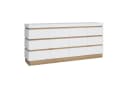 Sideboard CALABRIA Alpinweiß Eiche Dekor 4 Türen 2 Schubladen Bild 2