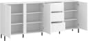 Home Affaire Sideboard Weiß mit Metallfüßen Bild 4