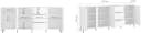 Home Affaire Sideboard Weiß mit Metallfüßen Bild 5