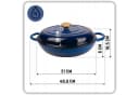 HAGE Schmortopf Gusseisen 30 cm 3 L Emailliert Bild 1