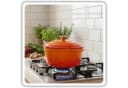Torvon Bräter Gusseisen emailliert 22 cm Orange Bild 1