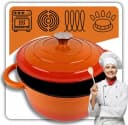 Torvon Bräter Gusseisen emailliert 22 cm Orange Bild 5