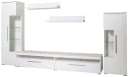 OTTO HOME Wohnwand India Weiß Hochglanz 290cm Set Bild 1