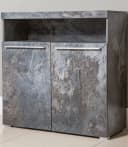 OTTO HOME Kommode India 91cm Schwarz Grau 2 Türen FSC Holzwerkstoff Bild 3