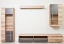 OTTO home Wohnwand Roger 255 cm Modern Braun Glastüren Bild 1