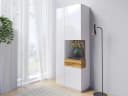 OTTO HOME Vitrine SILKE Weiß Hochglanz Push to Open Bild 1