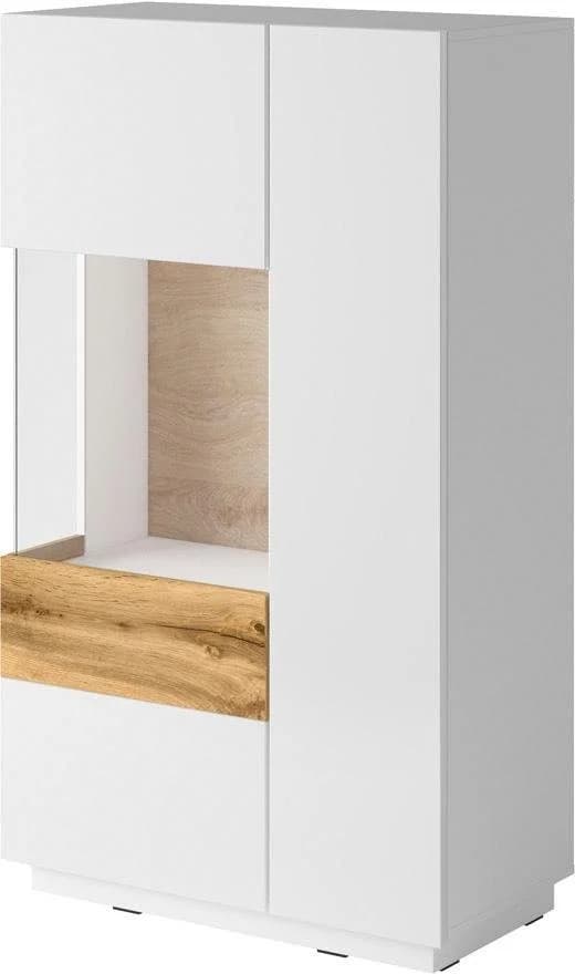 OTTO HOME Vitrine SILKE Weiß Hochglanz Push-to-Open - Bild 2