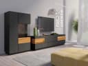 OTTO HOME Wohnwand Silke 2-tlg. Anthrazit/Votaneiche Bild 1