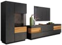 OTTO HOME Wohnwand Silke 2-tlg. Anthrazit/Votaneiche Bild 2