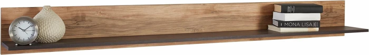 OTTO HOME Wandregal Larona Braun Satin Nussbaum Wandboard - Bild 2