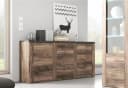 OTTO HOME Sideboard Larona Braun 2 Türen 3 Schubkästen Bild 1