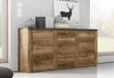 OTTO HOME Sideboard Larona Braun 2 Türen 3 Schubkästen Bild 4