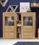 OTTO HOME Larona Highboard 2 Türen Eichefarben Riviera Modern Bild 1