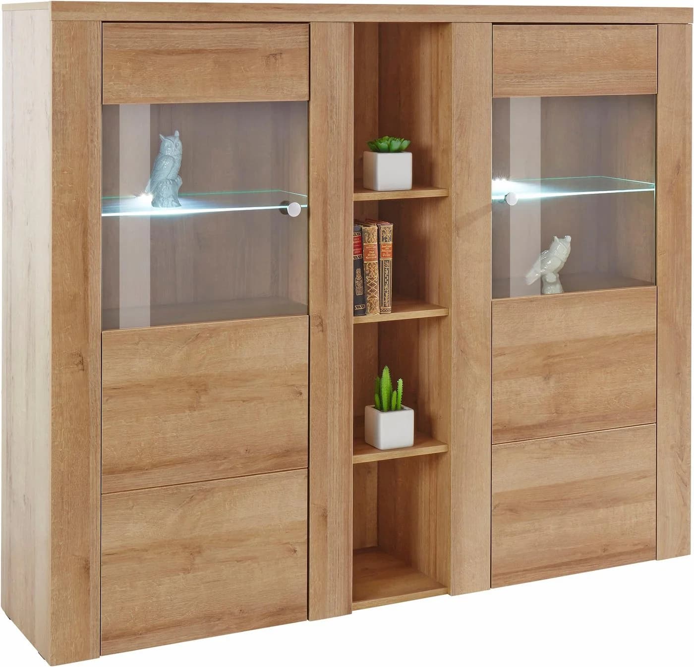 OTTO HOME Larona Highboard 2 Türen Eichefarben Riviera Modern - Bild 2