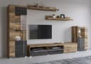 OTTO HOME Wohnwand Roger 5-tlg. Braun Glas Metall Modern Bild 2