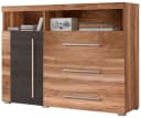 OTTO HOME Kommode Roger 120cm Braun 3 Schubladen Holzoptik Bild 1