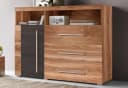 OTTO HOME Kommode Roger 120cm Braun 3 Schubladen Holzoptik Bild 3