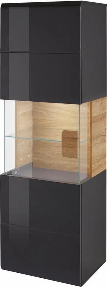 OTTO HOME Hängevitrine Toledo Anthrazit Hochglanz Glasvitrine - Bild 3