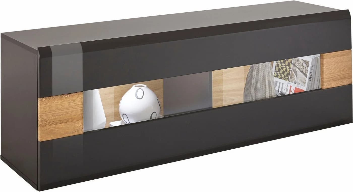 OTTO HOME Hängevitrine Toledo Anthrazit Glas MDF - Bild 4