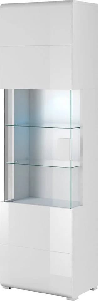 OTTO HOME Vitrine Toledo Weiß Hochglanz Glasvitrine