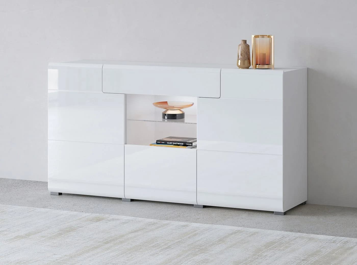 OTTO HOME Sideboard Toledo Weiß Matt/Hochglanz Modern - Bild 2