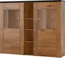 OTTO HOME Highboard Larona Hochkommode 2 Türen Braun Glas Bild 2