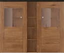 OTTO HOME Highboard Larona Hochkommode 2 Türen Braun Glas Bild 3