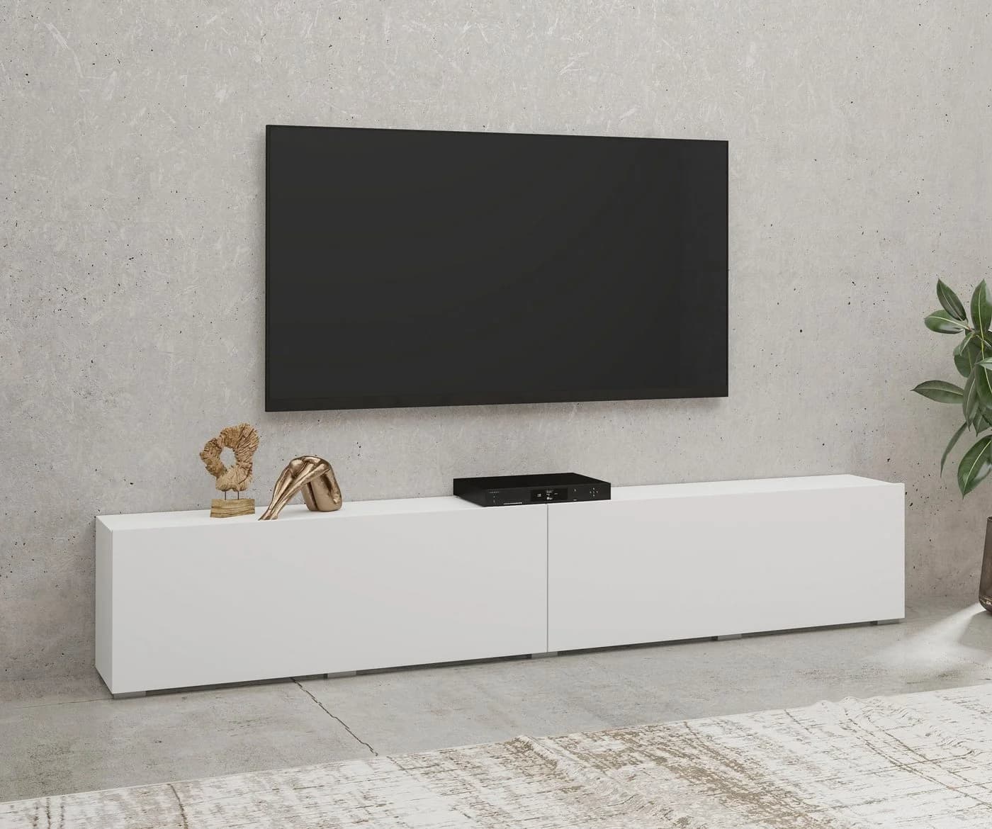 Home affaire Lowboard Ava Modern Weiß Grifflos TV-Board