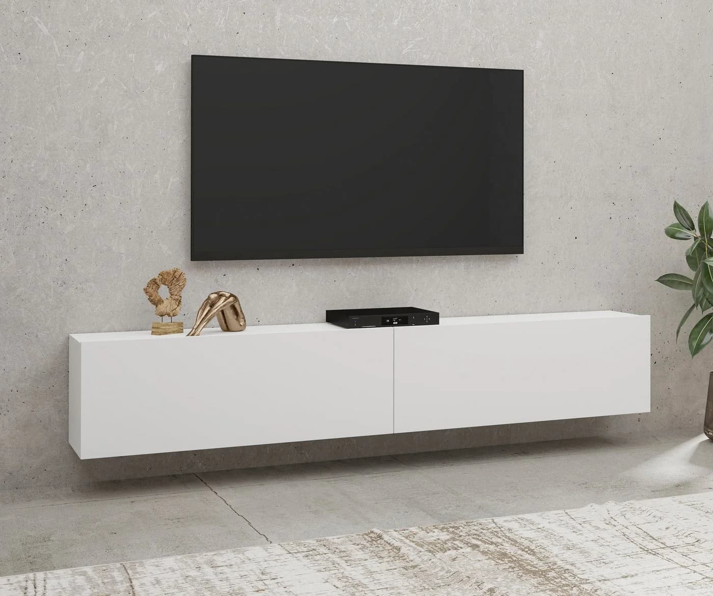 Home affaire Lowboard Ava Modern Weiß Grifflos TV-Board - Bild 2
