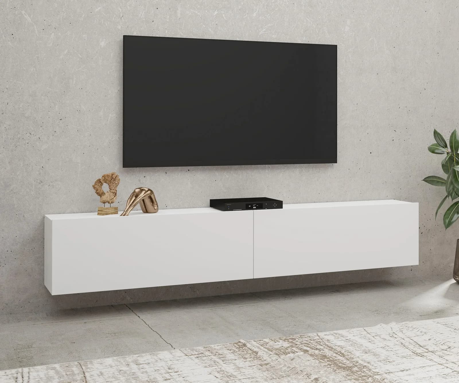 Home affaire Lowboard Ava Modern Weiß Grifflos TV-Board - Bild 4