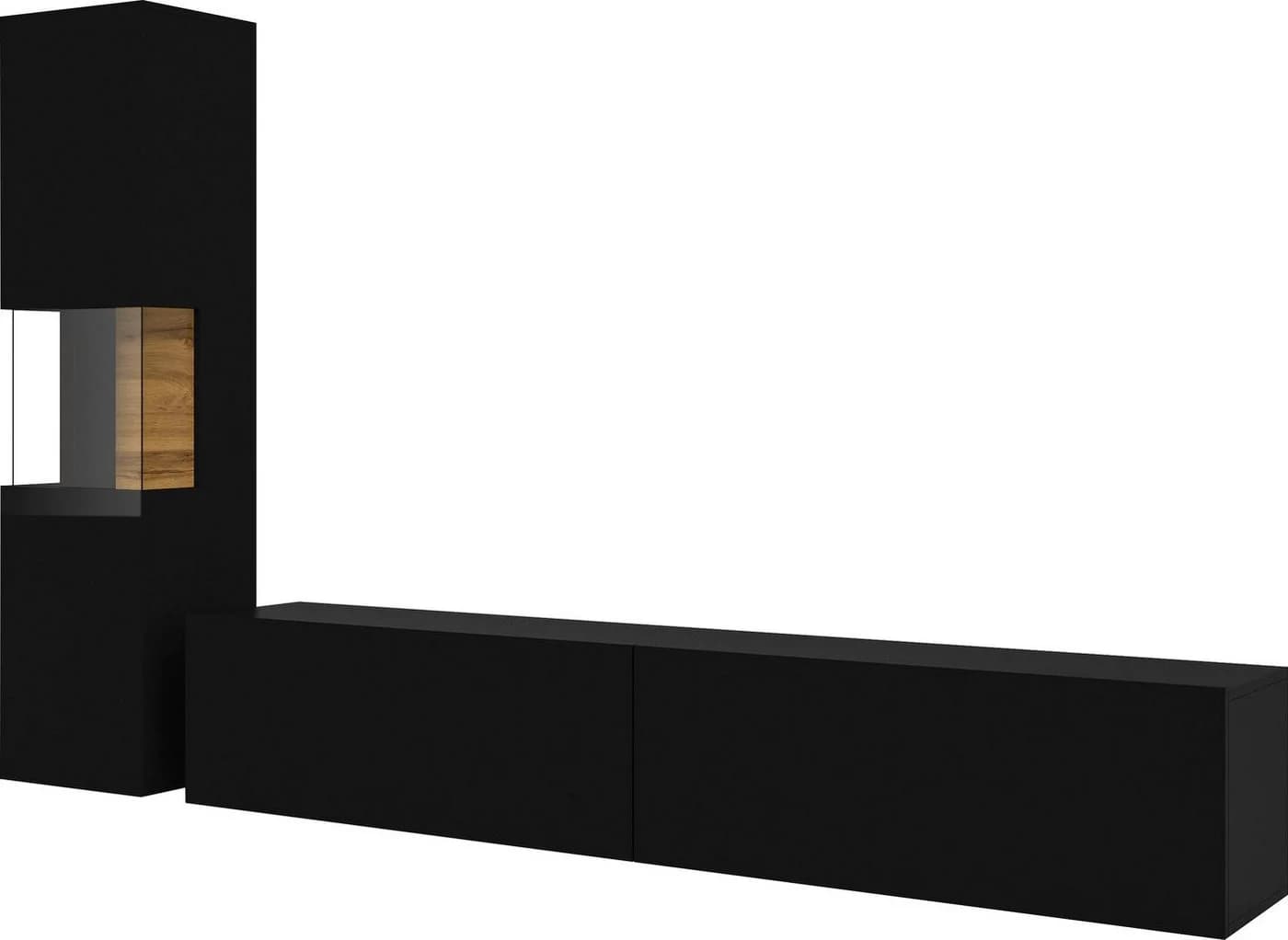 HOME AFFAIRE Wohnwand Ava Set Vitrine Lowboard Modern - Bild 3