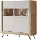 HOME AFFAIRE Highboard Kasai Eiche Harbor Gold mit Glastüren Bild 3