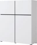 OTTO HOME Cross Highboard Weiß Modern Grifflose Hochkommode Bild 1