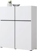OTTO HOME Cross Highboard Weiß Modern Grifflose Hochkommode Bild 3