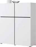 OTTO HOME Cross Highboard Weiß Modern Grifflose Hochkommode Bild 4